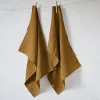 L'Effet Papillon 2 essuie-vaisselle 50 x 70 cm SOLINE Caramel* Serviette De Bain