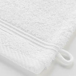 Douceur D'Intérieur 2 gants de toilette 15 x 21 cm eponge unie tendresse Blanc