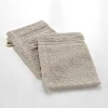 Douceur D'Intérieur 2 gants de toilette 15 x 21 cm eponge unie tendresse Taupe* Serviette De Toilette