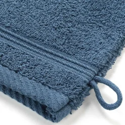 Douceur D'Intérieur 2 gants de toilette 15 x 21 cm eponge unie tendresse Saphir* Serviette De Toilette
