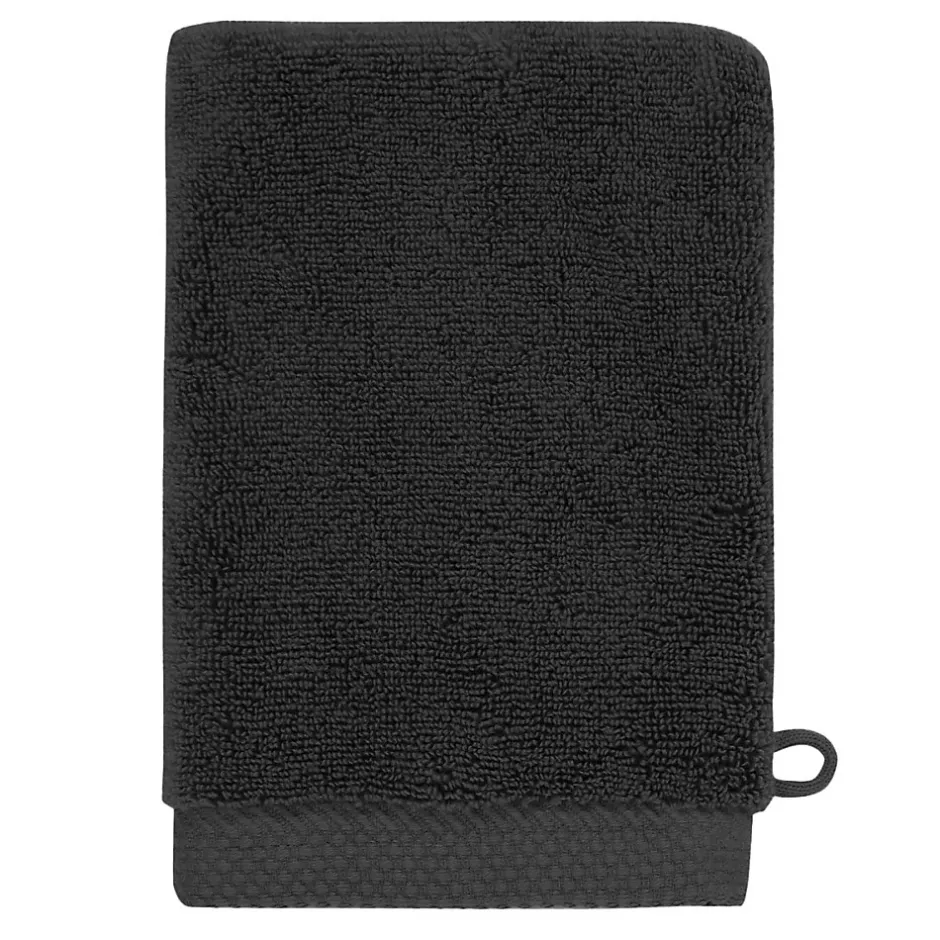 Sensei Maison 3 gants de toilette Zéro Twist 560 g/m² Noir 16x22 cm SENSOFT* Gant De Toilette