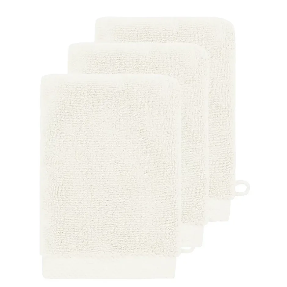 Sensei Maison 3 gants de toilette Zéro Twist 560 g/m² Ecru 16x22 cm SENSOFT* Gant De Toilette