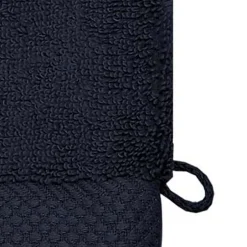 Sensei Maison 3 gants de toilette Zéro Twist 560 g/m² Bleu Nuit 16x22 cm SENSOFT