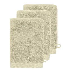 Sensei Maison 3 gants de toilette Zéro Twist 560 g/m² Ficelle 16x22 cm SENSOFT
