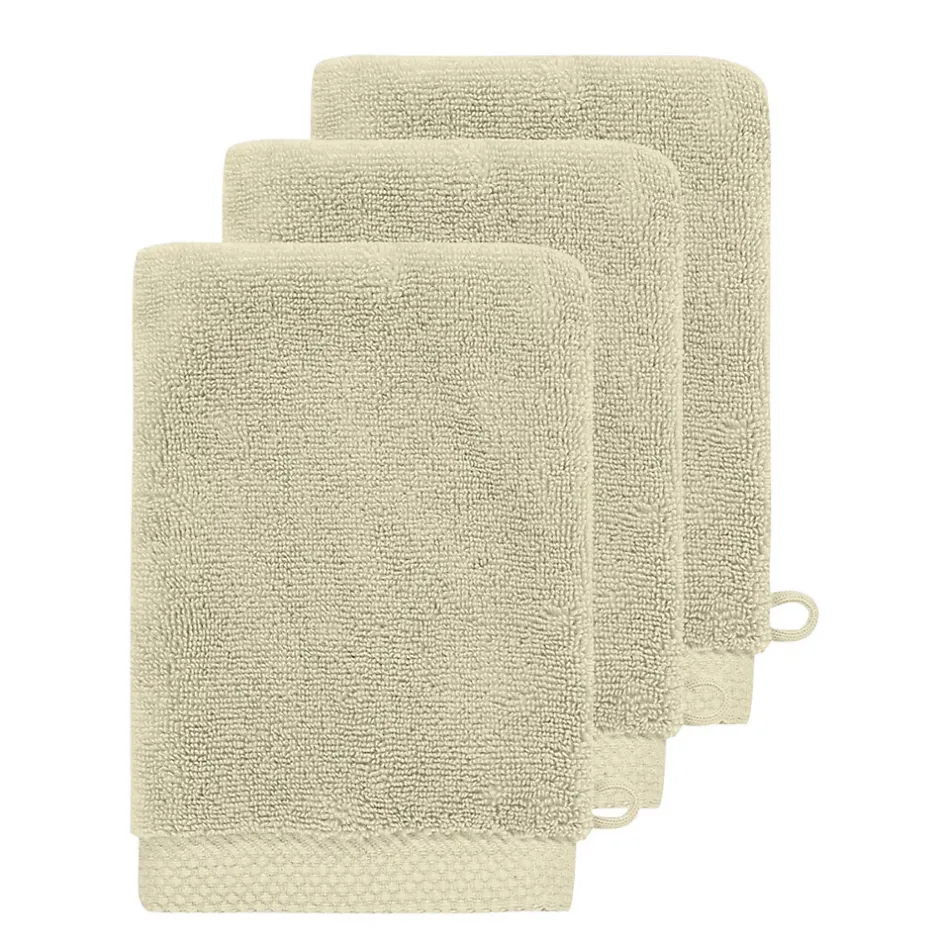 Sensei Maison 3 gants de toilette Zéro Twist 560 g/m² Ficelle 16x22 cm SENSOFT