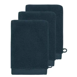 Sensei Maison 3 gants de toilette Zéro Twist 560 g/m² Denim 16x22 cm SENSOFT