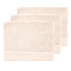 Sensei Maison 3 grandes serviettes invité Zéro Twist 560 g/m² Poudre 40x60 cm SENSOFT