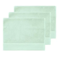 Sensei Maison 3 grandes serviettes invité Zéro Twist 560 g/m² Menthe 40x60 cm SENSOFT
