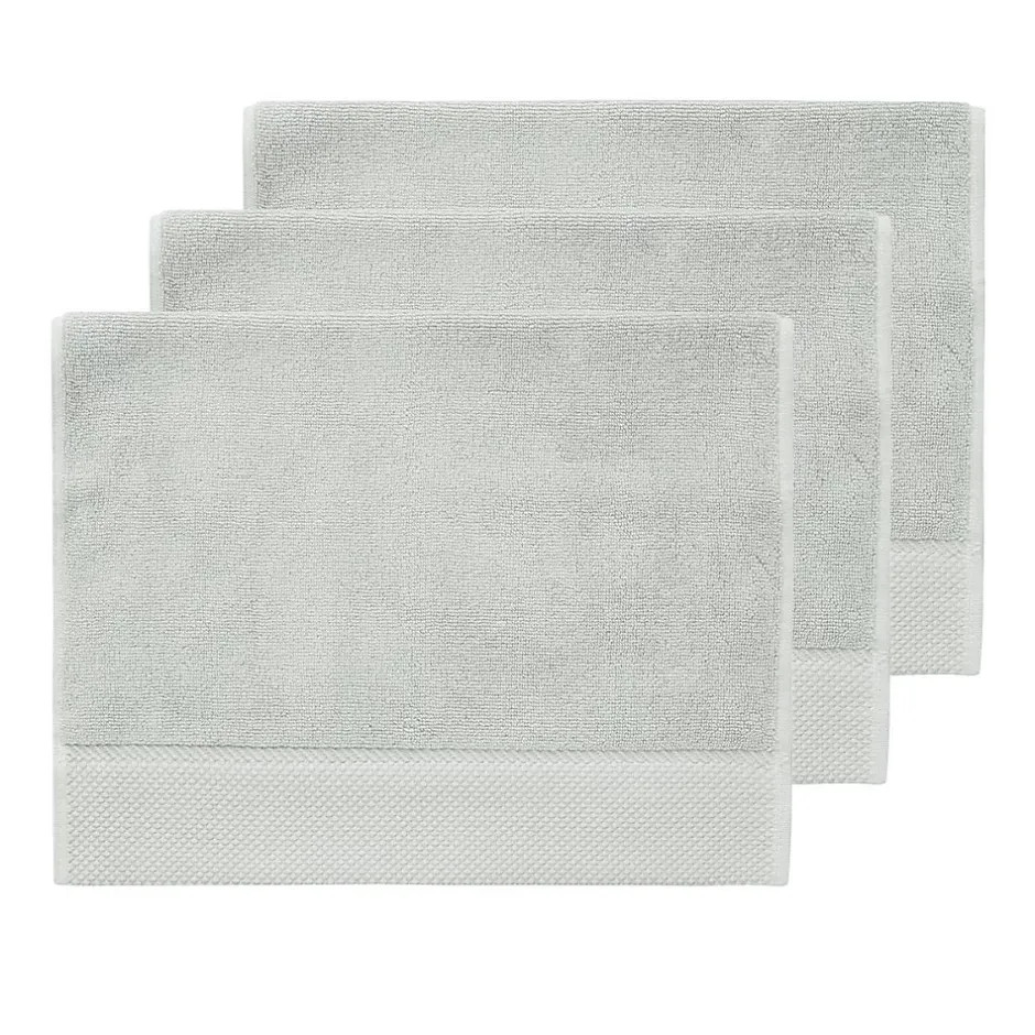 Sensei Maison 3 grandes serviettes invité Zéro Twist 560 g/m² Gris Perle 40x60 cm SENSOFT