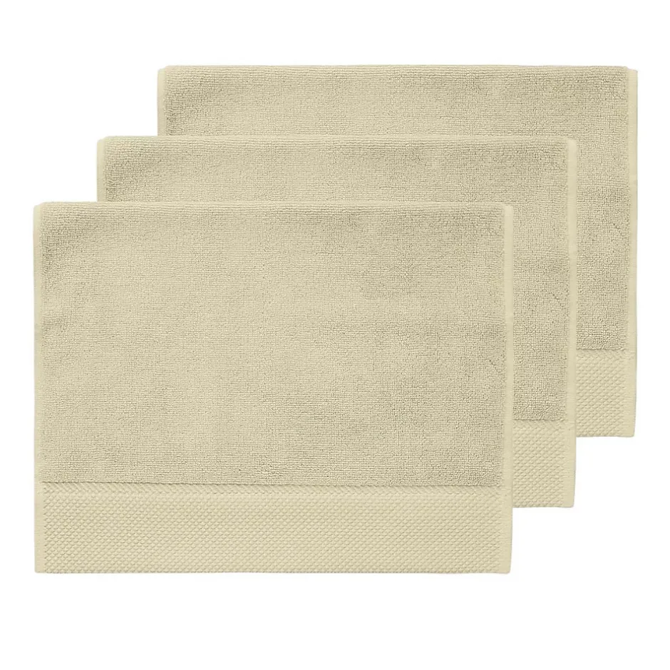 Sensei Maison 3 grandes serviettes invité Zéro Twist 560 g/m² Ficelle 40x60 cm SENSOFT* Serviette De Toilette