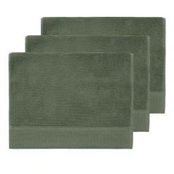 Sensei Maison 3 grandes serviettes invité Zéro Twist 560 g/m² Eucalyptus 40x60 cm SENSOFT