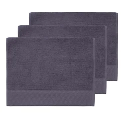 Sensei Maison 3 grandes serviettes invité Zéro Twist 560 g/m² Myrtille 40x60 cm SENSOFT