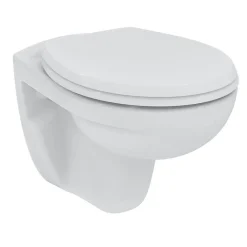 Porcher / Ideal Standard Pack WC suspendu sans bride + abattant Eurovit (Rimless)