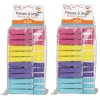 48 Pinces à linge - Plastique - Multicolore