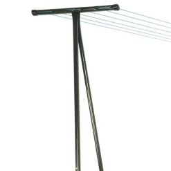 Facility'S 2 poteaux étendage extérieur vert 210 x 58 cm acier laqué anticorrosion, jusqu'à 7 fils* Etendoir À Linge