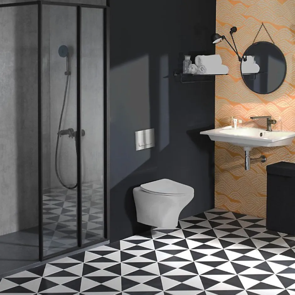 Jacob Delafon Abattant compact extra-plat Nouvelle Vague descente progressive et déclipsable* Abattant Wc
