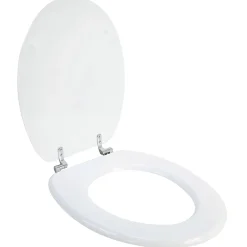 Autres Abattant de toilette en bois compressé MDF cuvette WC standard charnières inox* Abattant Wc