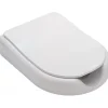 Sanindusa Abattant de WC a ouverture frontale PMR normes handicapé New WC Care blanc