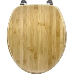 Gelco Design Abattant pour wc en bambou charnières métal* Abattant Wc