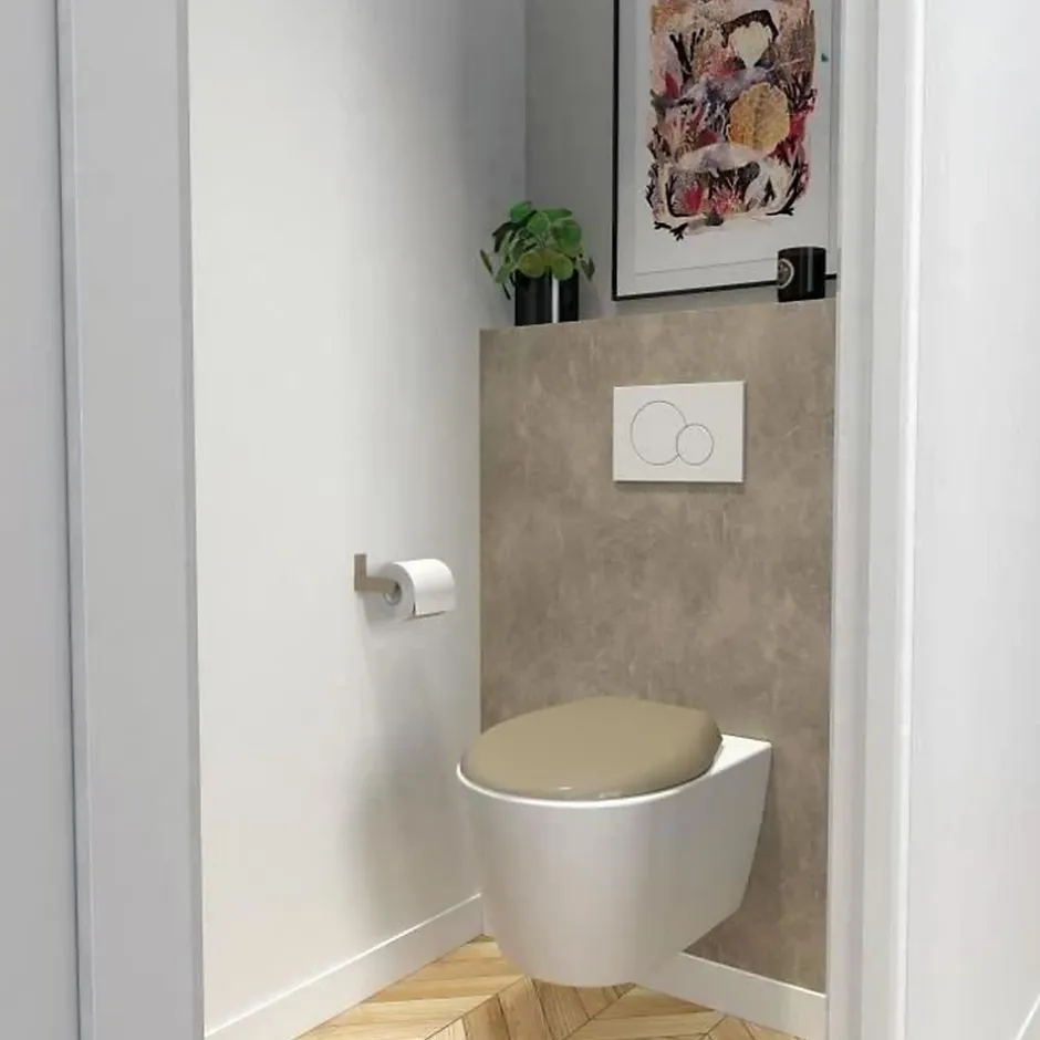Gelco Design Abattant pour wc marina mouse taupe