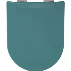 Olfa Abattant uni wood slim double avec descente assistée (36.5x48 cm - Bleu Foncé)* Abattant Wc