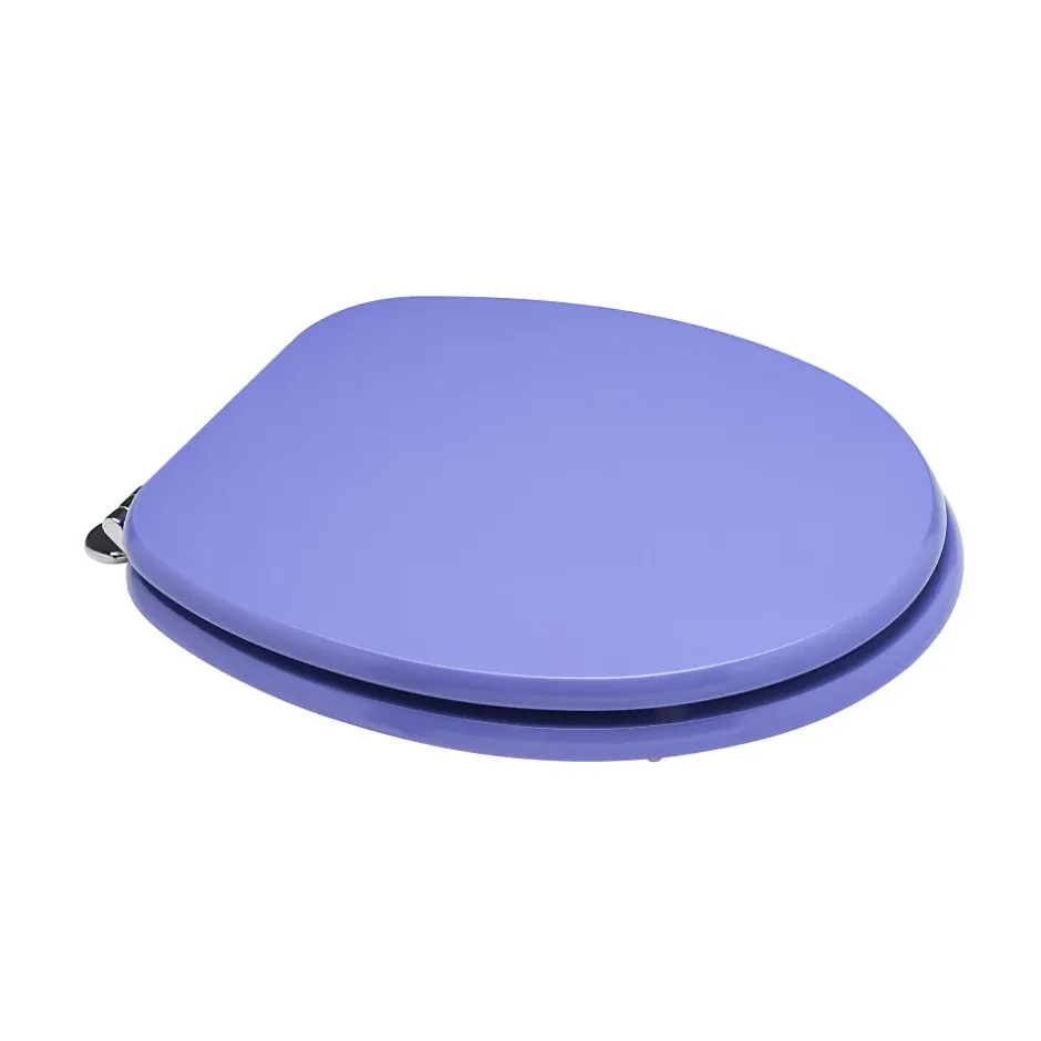 Kiamami Valentina Abattant Universel Pour Toilettes En Mdf Finition Lilas Avec Charnières Métalliques* Abattant Wc
