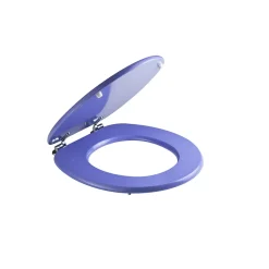 Kiamami Valentina Abattant Universel Pour Toilettes En Mdf Finition Lilas Avec Charnières Métalliques* Abattant Wc