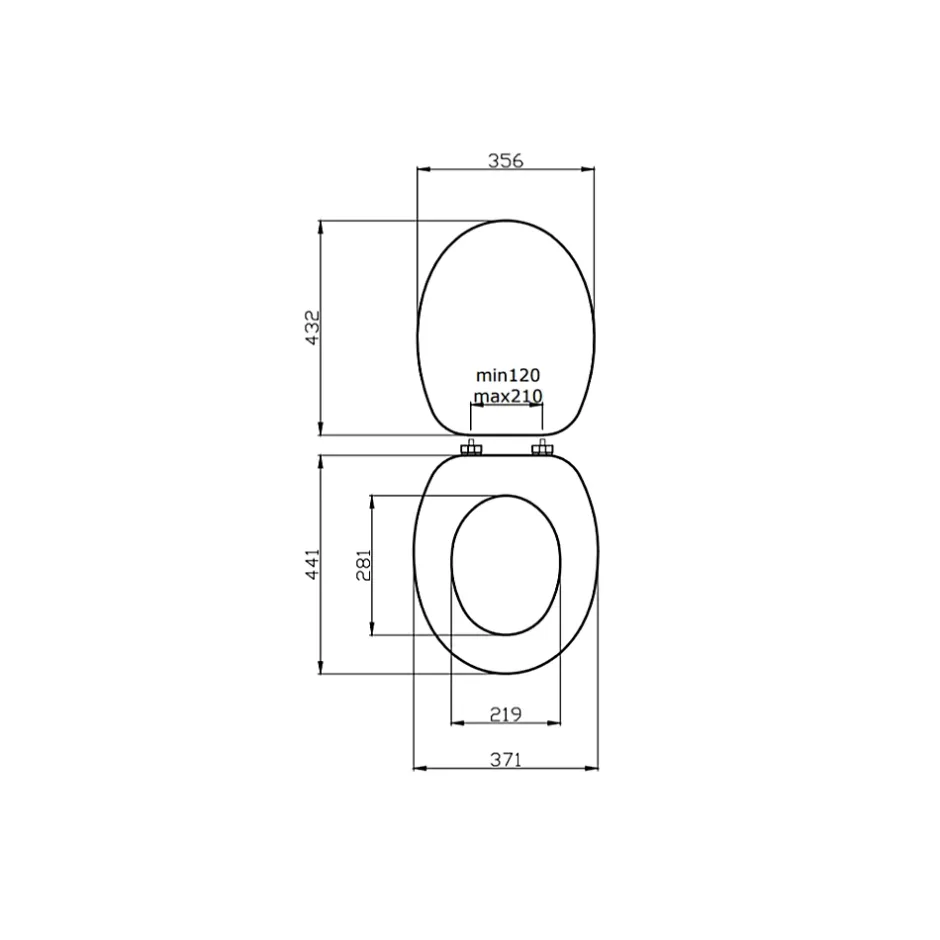 Kiamami Valentina Abattant Universel Pour Toilettes En Mdf Finition Lilas Avec Charnières Métalliques* Abattant Wc