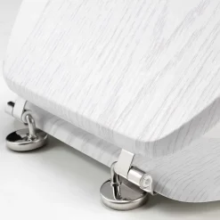 Douceur D'Intérieur Abattant wc - - Effet bois (45x37.5 cm - Blanc)