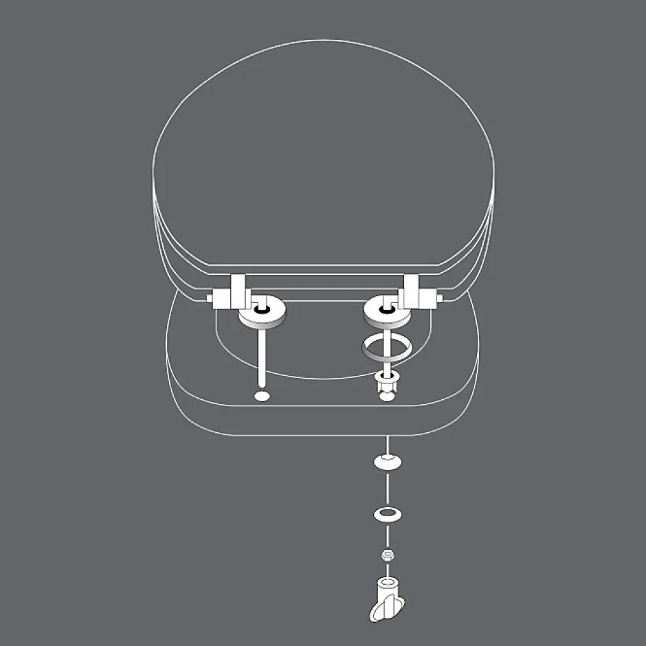 Douceur D'Intérieur Abattant WC 37.5 x 46 cm en MDF imprimé Jade