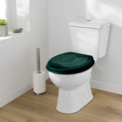 Douceur D'Intérieur Abattant WC 37.5 x 46 cm en MDF imprimé Jade