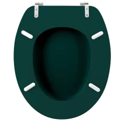 Douceur D'Intérieur Abattant WC 37.5 x 46 cm en MDF imprimé Jade