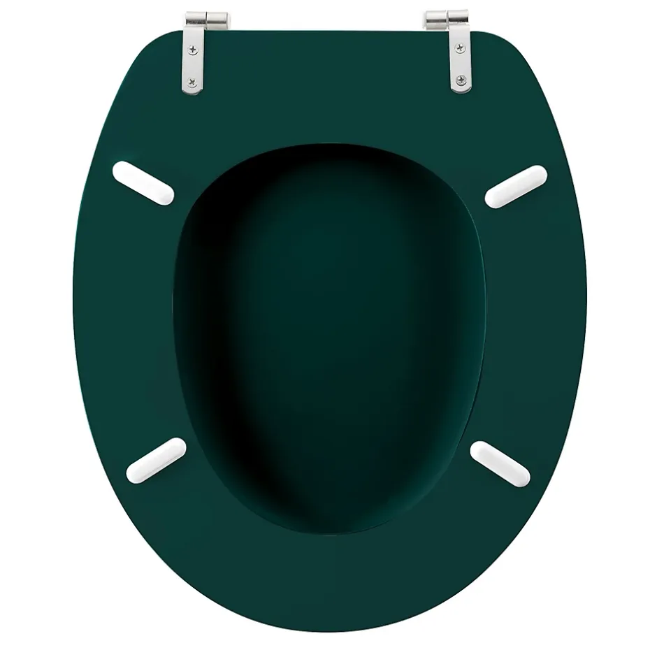 Douceur D'Intérieur Abattant WC 37.5 x 46 cm en MDF imprimé Jade