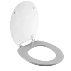Douceur D'Intérieur Abattant wc aux impressions tropicales (37x47 cm - Gris)* Abattant Wc