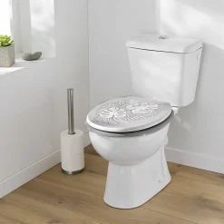 Douceur D'Intérieur Abattant wc aux impressions tropicales (37x47 cm - Gris)* Abattant Wc