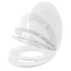 GoodHome Abattant WC avec frein de fermeture, blanc, Morava* Abattant Wc