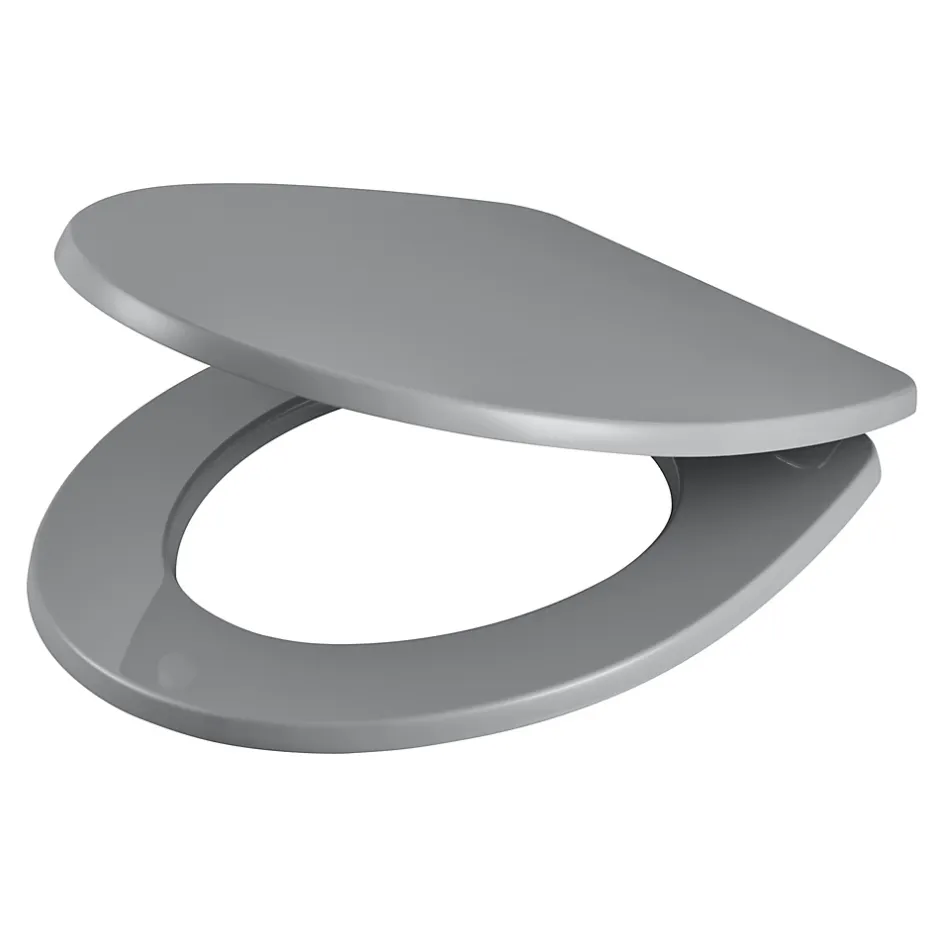 GoodHome Abattant WC avec frein de fermeture, gris, Morava* Abattant Wc