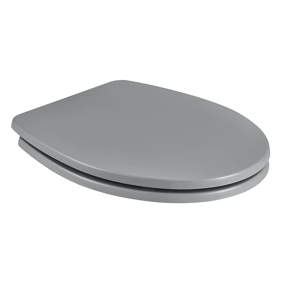 GoodHome Abattant WC avec frein de fermeture, gris, Morava* Abattant Wc