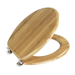Wenko Abattant WC Bambou - Fixation métallique* Abattant Wc