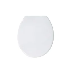 MSV Abattant wc Blanc Charnières Inox