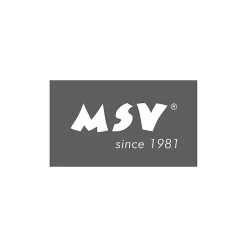MSV Abattant wc Blanc Charnières Inox