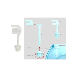 MSV Abattant wc Blanc Charnières PS* Abattant Wc