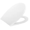 Planète Bain Abattant WC blanc de forme ovale en Polypropylène - Delfi* Abattant Wc