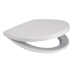 Planète Bain Abattant WC blanc de forme ovale en Polypropylène - Delfi* Abattant Wc