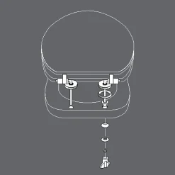 Douceur D'Intérieur Abattant wc charnieres metal 18 pouces mdf imprime vagabonde Sans* Abattant Wc