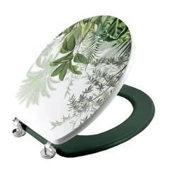 Douceur D'Intérieur Abattant wc charnieres metal 18 pouces mdf imprime vagabonde Sans* Abattant Wc