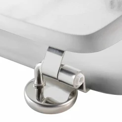 Douceur D'Intérieur Abattant WC charnières métal imprimé MARBRE