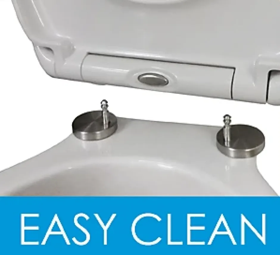 MSV Abattant WC déclipsable avec frein de chute, thermodur blanc,