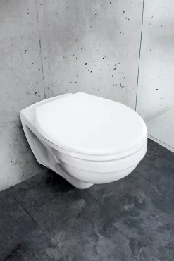 Abattant WC déclipsable blanc avec frein de chute, Rieti
