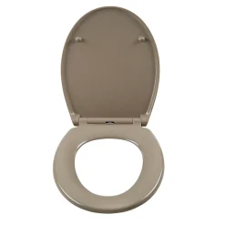 GoodHome Abattant WC Diani avec frein de chute taupe